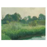 Marsh Landscape by Owen Cullen Yates, Oil on artist board, sold Sep 2025