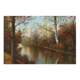 Autumn on the Neuse River, NC by Lorenz Griffith, Oil on board, sold Sep 2025