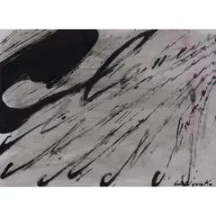 Clameur by Bernard Quentin, Encre de Chine et aquarelle sur papier, sold Dec 2021