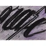 Eclair by Bernard Quentin, 1962, Encre de Chine et aquarelle sur papier, sold Dec 2021