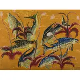 Sans titre by Bela Sara, vers 1950, Huile sur panneau, sold May 2022