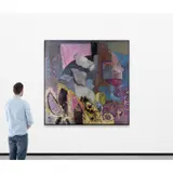 Cabaret Remiti by Hellal Zoubir, 1991, Acrylique sur toile, sold May 2022