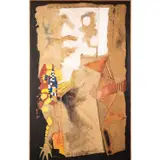 Esprit by Kra N'Guessan, 1984, Technique mixte et nattes sur toile, sold May 2022