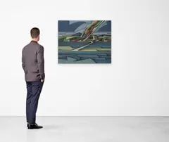 Souvenir de l’oubli by Joaquín Ferrer, 1981, Huile sur toile, sold Mar 2022