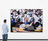 Diana's Funeral by Carole Benzaken, 2000, Acrylique sur toile, sold Mar 2022