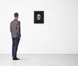 Heike Ollertz/Ulrich Lamsfuss, Made in Germany III, Skull (3B Scientific) No. 2 by Ulrich Lamsfuß, 2013, Huile sur toile, sold Mar 2022