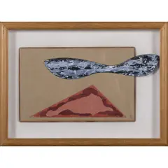 Sans titre by Meret Oppenheim, 1969, Gouache et collage sur papier marouflé sur carton, sold Jun 2022