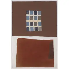 Shadow 13 by James Brown, 1990, Technique mixte, collage et feutrine sur papier Japon, sold Jun 2022