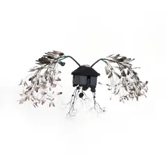 Si para ti volar es facil, para mi no by Jorge Mayet, 2010, Acrylique, plumes, bois, tissus et cuivre, sold Jun 2022