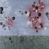 Amas rouge by Abderrahim Yamou, 2011, Huile sur toile, sold Jun 2022