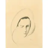 Tête de femme - 1921 by Marie Laurencin, Lithographie sur simili-japon, sold Jun 2022