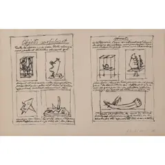 Objets Mobiles et Muets - 1952 by Alberto Giacometti, Lithographie sur papier vélin, sold Jun 2022