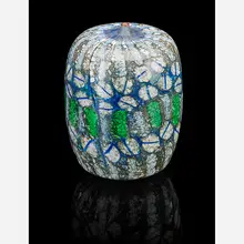 Mosaico A Polvere Con Cerchi Vase by Yoichi Ohira, Italy, sold Jan 2017