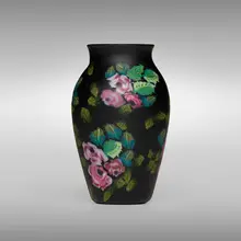 Floreali vase by Giuseppe Barovier, 1914, internally decorated glass with rose and leaf murrine and polychrome threads, sold Mar 2023