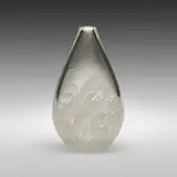 Composizione Lattimo vase by Archimede Seguso, 1954, internally decorated glass with undulating white canes, sold Mar 2023