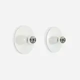 Disco wall lamps, pair by Gianluigi Gorgoni, 1977, enameled aluminum, sold Jan 2023