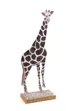 Giraffe - March 20 by Howard Finster, 1993, paint and mixed media on wood, sold Oct 2025