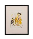 Untitled - Abstract by Purvis Young, paint on paper, sold Oct 2025
