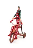 Pedling to Hell" folk art sculpture by Ronald Cooper, 2001, mixed media, sold Oct 2025