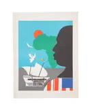 Roots"1977 by Romare Bearden, lithograph, sold Oct 2025