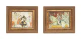 Untitled - Female Circus Performers on Horses - mid 20th century by Yitzhak Frenkel-Frenel, oil on canvas, sold Nov 2025