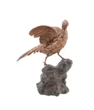 Untitled - Pheasant by Paul Edouard Delabrierre, bronze, sold Nov 2025