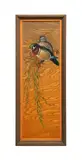 Untitled - Wood Ducks Perched on a Branch by Athos Rudolfo Menaboni, oil on wood panel, sold Nov 2025