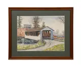 Untitled - Covered Bridge; Riders Mill by Andrew Nathaniel Wyeth, watercolor on paper, sold Nov 2025