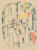 Untitled by John von Wicht, 1952, lithograph, sold Oct 2023