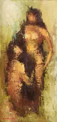 CA artist by Edward Barton, oil on canvas, sold Oct 2023