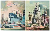 (2) serigraphs by Dong Kingman, silkscreen on board, sold Oct 2023