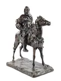 Cavaliere Berbero e Stallone Arabo by Paolo Troubetzkoy, Bronze, sold Nov 2023