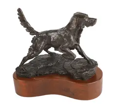 Untitled by Robert Wehle, Bronze of a Setter, sold Dec 2023