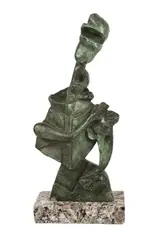 Untitled by Rufino Tamayo, bronze abstract figural sculpture, sold Dec 2023