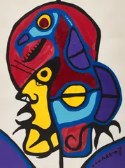 Medicine Power by Norval Morrisseau, acrylic on paper, sold Feb 2026