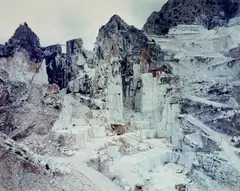 Carrara Marble Quarries #1, Carrara, Italy, 2001 by Edward Burtynsky, 2001, chromogenic print, sold Mar 2026