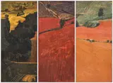De Natura (Humana) No. I, II and 8, 1992 by Peter Krausz, 1992, three fresco paintings on board, sold Mar 2026