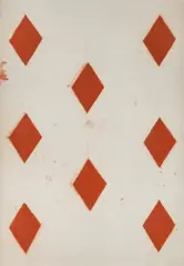 Eight of Diamonds (From the Playing Cards Suite) by Donald Sultan, colour aquatint, sold Mar 2026