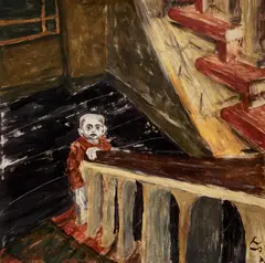 Child in Berlin by David Bowie, mixed media print, sold Mar 2026
