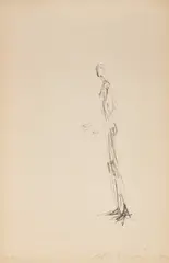 Homme debout, 1957 by Alberto Giacometti, 1957, colour lithograph on paper, sold Mar 2026