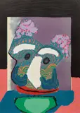 From the Bedized Pudding Canadian Suite by Karel Appel, mixed media print, sold Mar 2026