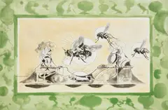 The Fly (from Apollinaire. Le Bestiaire ou Cortège d'Orphée) by Graham Sutherland, colour etching with aquatint, sold Mar 2026
