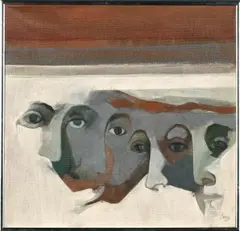 Imaginary Portrait by Ruth Levy, oil on canvas, sold Dec 2022