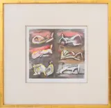 Untitled by Henry Moore, 1981, lithograph in colors, sold Nov 2023