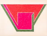 Untitled by Frank Stella, 1974, screenprint lithograph in colors on Arches paper, sold Nov 2023