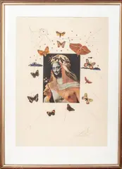 Untitled by Salvador Dalí, 1971, lithograph in colors, sold Nov 2023