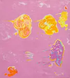 Abstraction in Purple by Lawrence Glickman, acrylic on canvas, sold Nov 2023