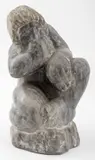 Untitled by Eugene Gauss, 1977, marble sculpture, sold Nov 2023