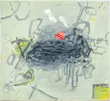 Untitled by Elfi Schuselka, circa 1991, oil painting on canvas, sold Nov 2023