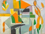 Untitled by Irene Zevon, 1960, Oil Painting on Canvas, sold Nov 2023
